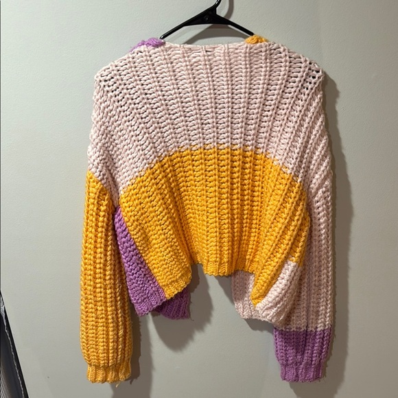 Colorful Knit Women's Sweater - Picture 5 of 6
